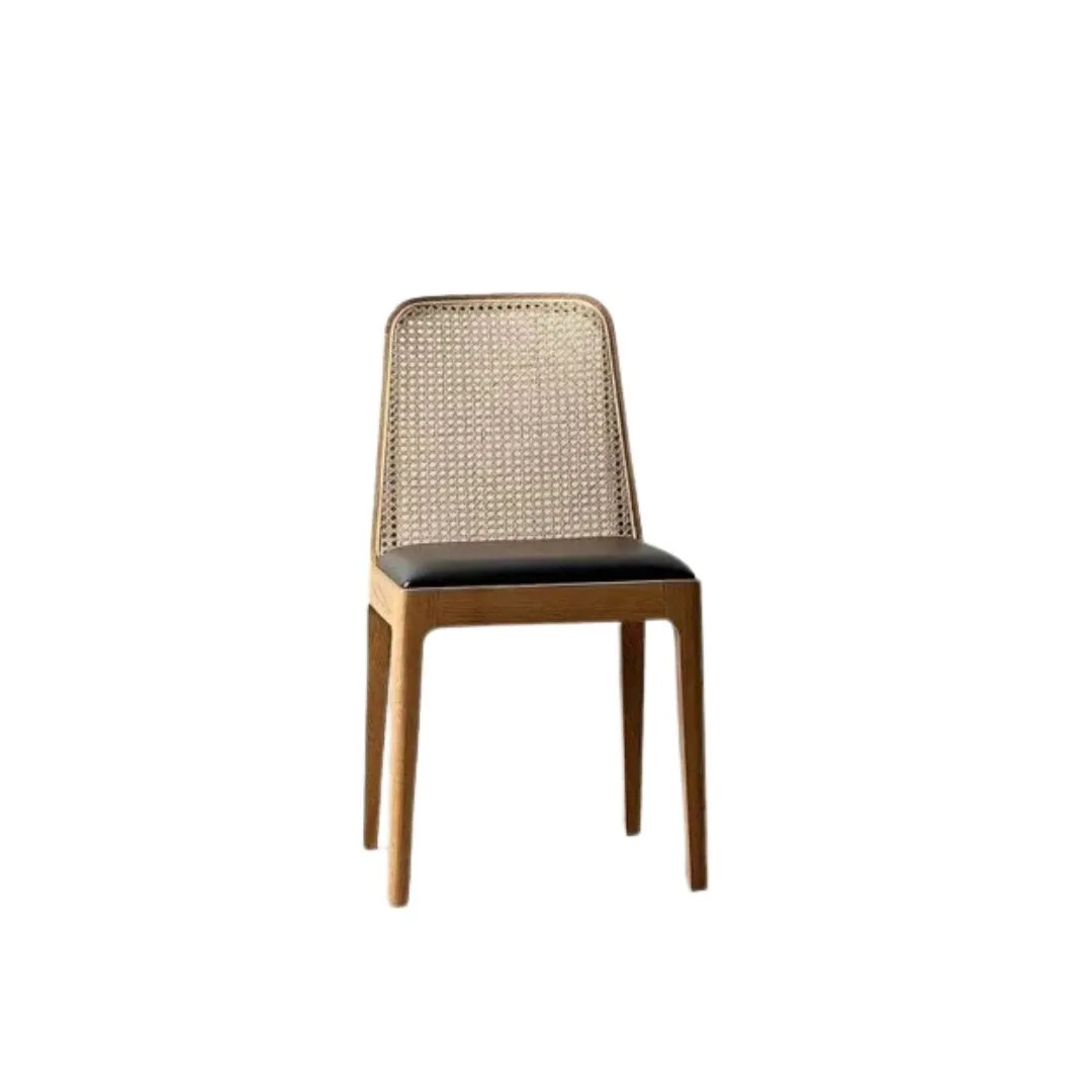 Teak Rattan Cushion Chair